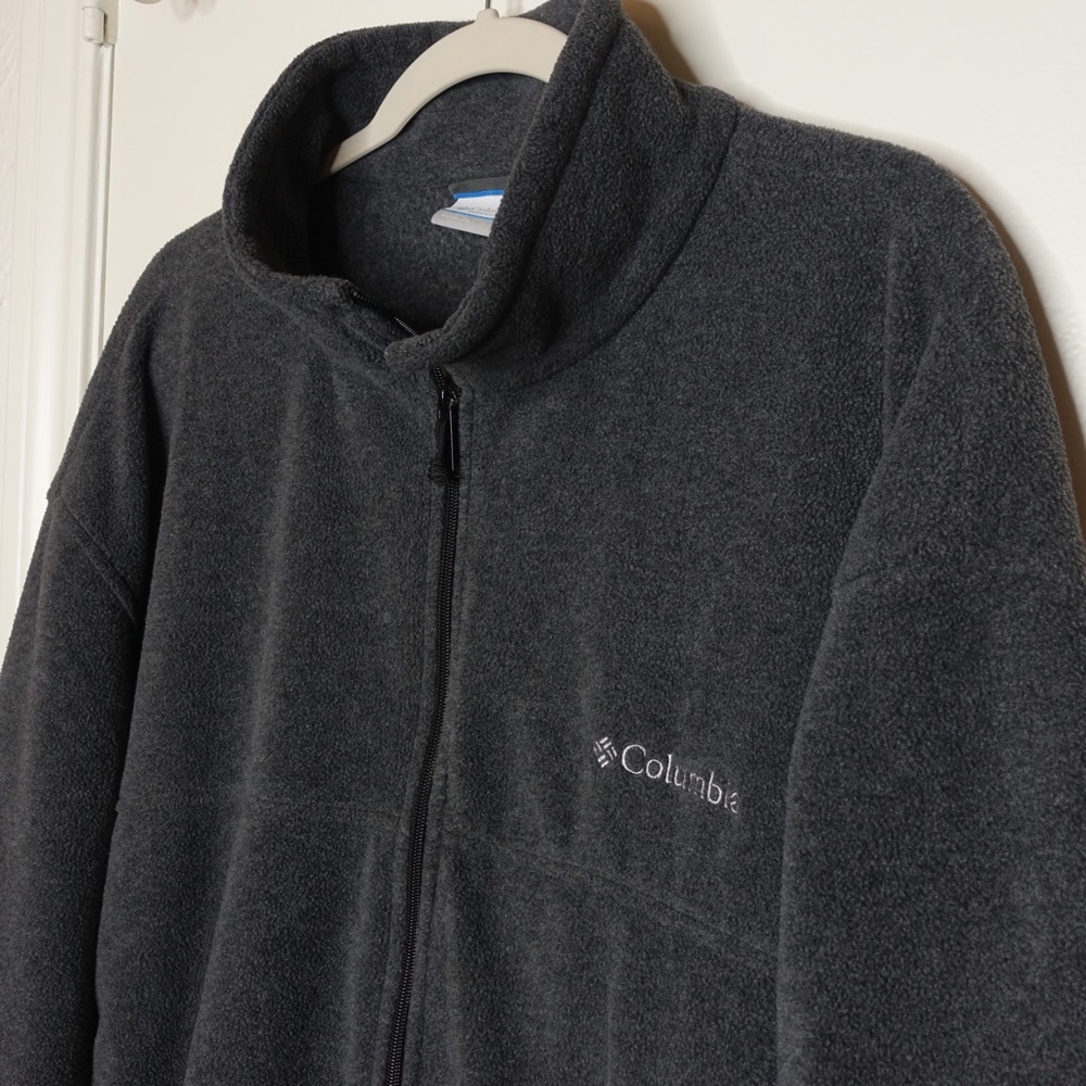 Columbia Men’s Full Zip Fleece Jacket XXL Gray